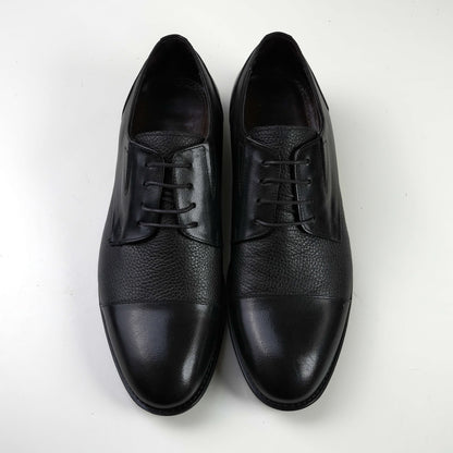 Черни мъжки обувки Дерби от 100% естествена кожа