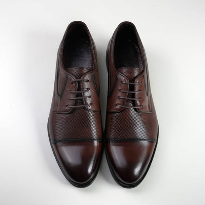 Кафяви мъжки обувки от 100% естествена кожа