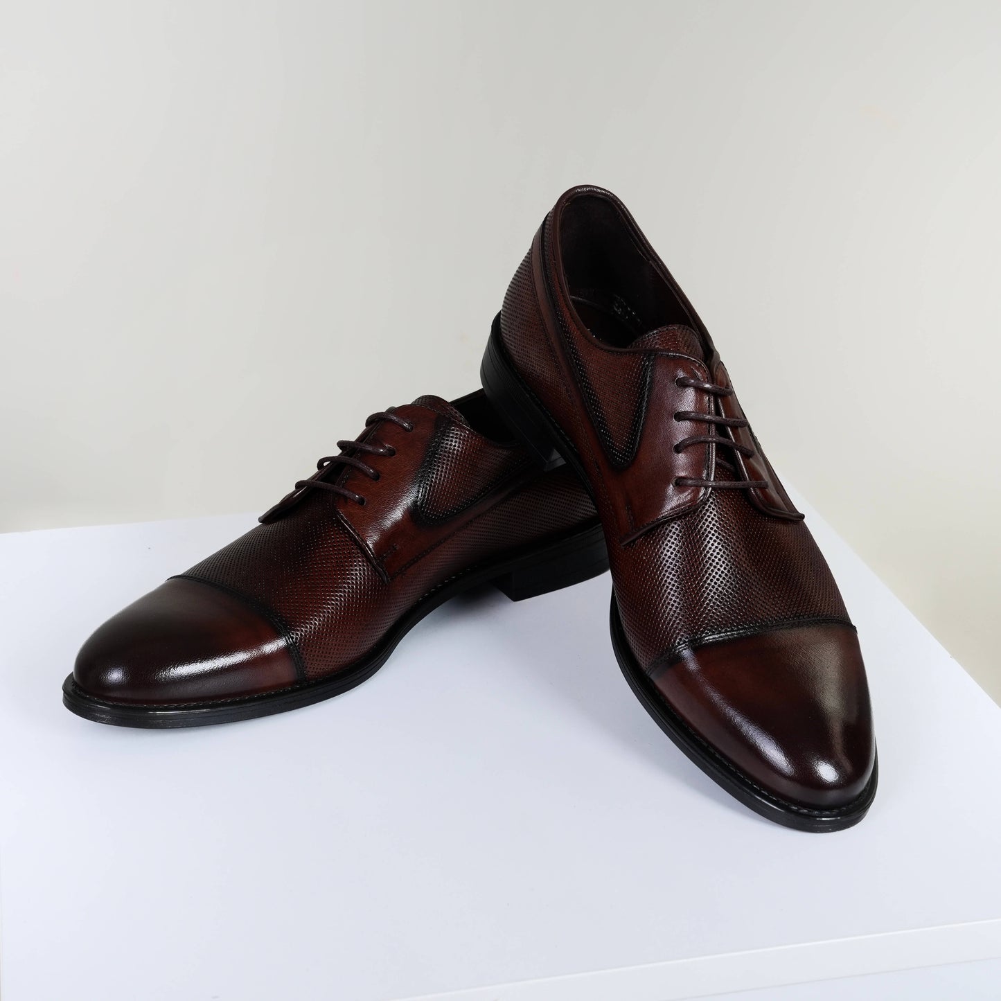 Кафяви мъжки обувки от 100% естествена кожа