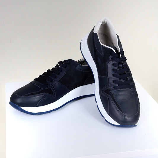 Сини мъжки спортно-елегантни обувки